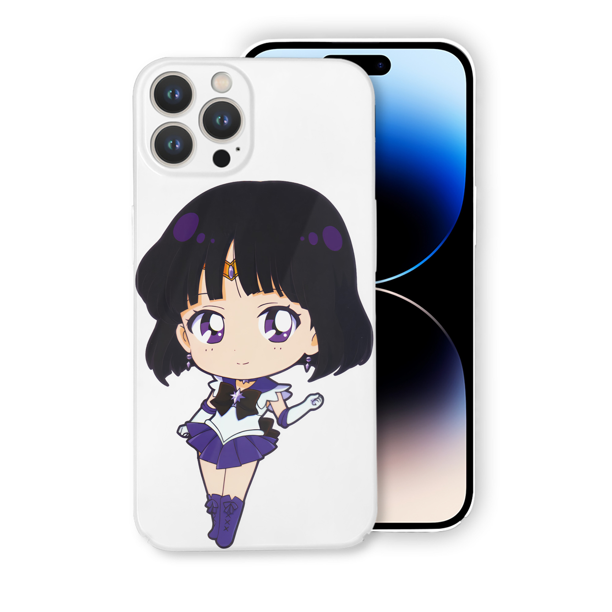 （画像用） 美少女戦士セーラームーン 土萠ほたる Sailor Moon Tomoe Hotaru （セーラーサターン；Sailor Saturn） 【iPhone 14シリーズ対応】ハードケース